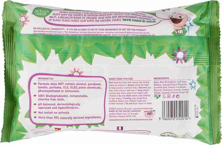 Jackson Reece Kinder By Nature Herbal Baby Wipes Price in India