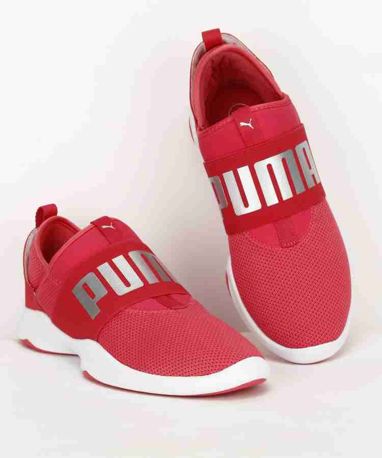 Puma dare sneakers red and clearance white