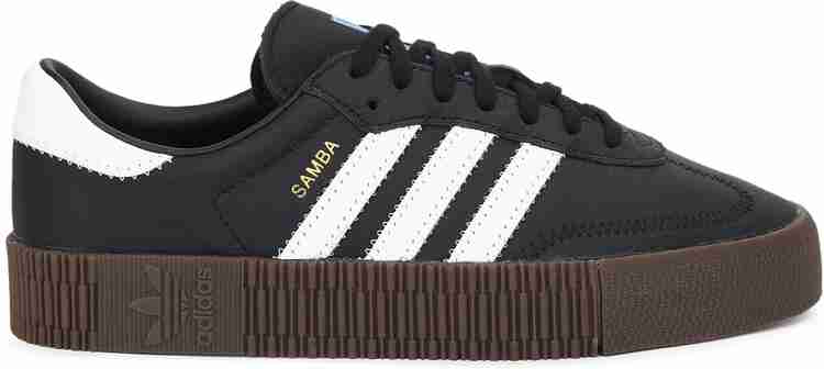 Adidas originals sambarose black trainers on sale