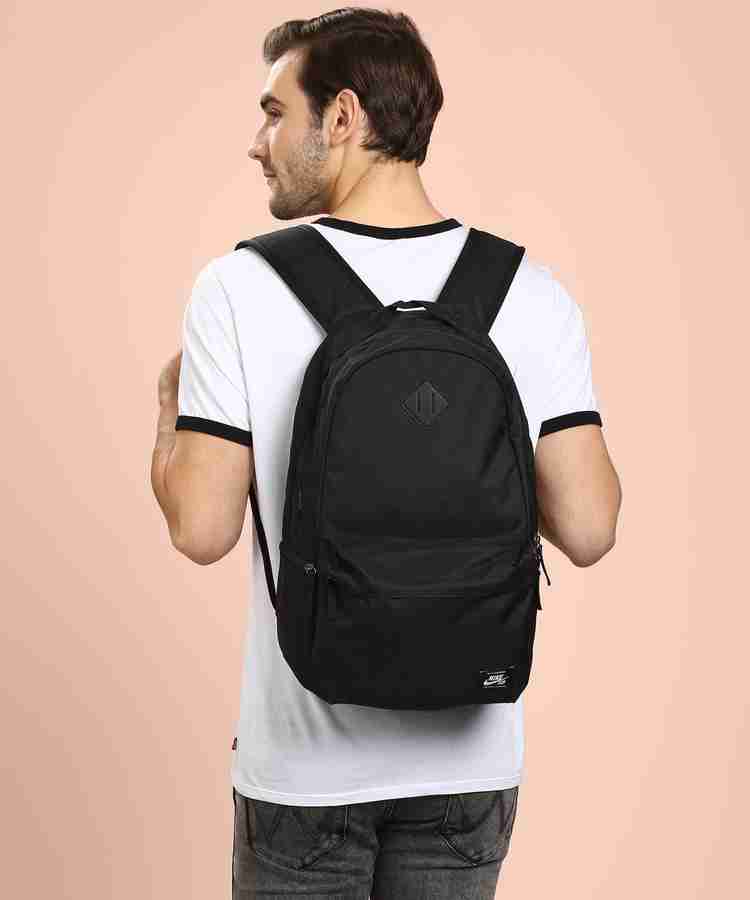 NIKE NK SB ICON BKPK 26 L Laptop Backpack BLACK BLACK WHITE Price in India Flipkart
