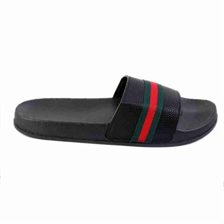 Men black best sale gucci slides