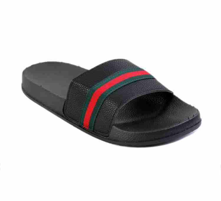 Black tiger gucci online slides