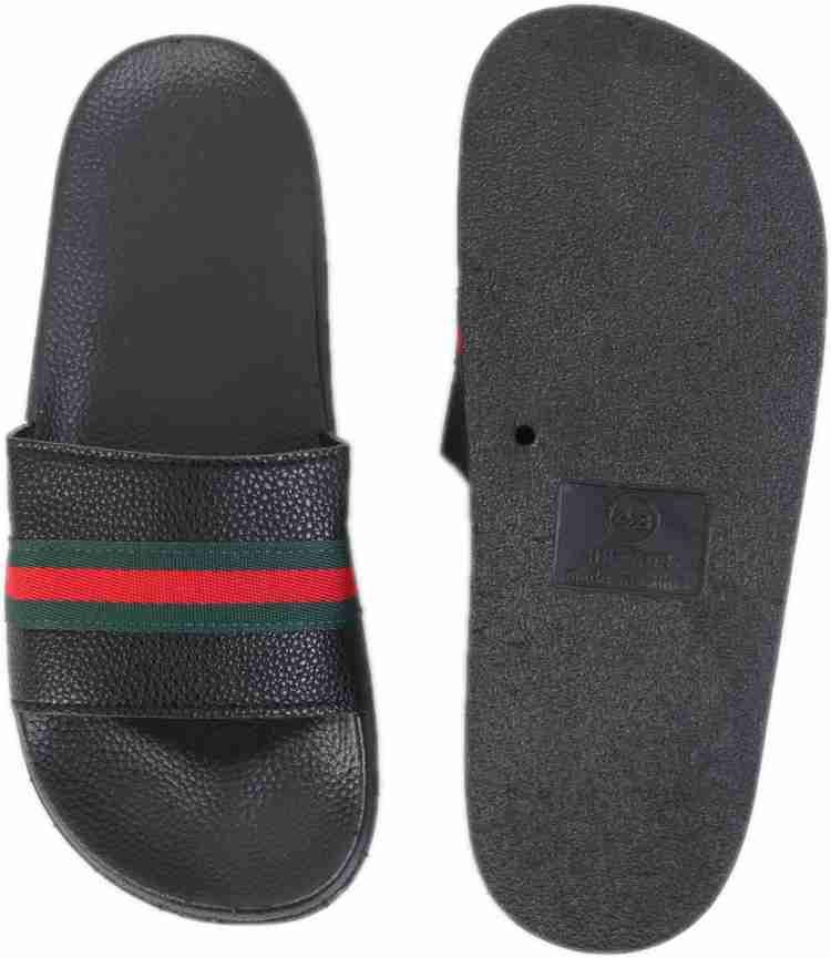 Mens gucci slides online black