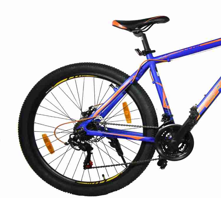 ATLAS Peak Cliffhanger Front Suspention Dual Disc Brake Bike For Adults Blue Orange 27.5 T Mountain Cycle Price in India Buy ATLAS Peak Cliffhanger Front Suspention Dual Disc Brake Bike