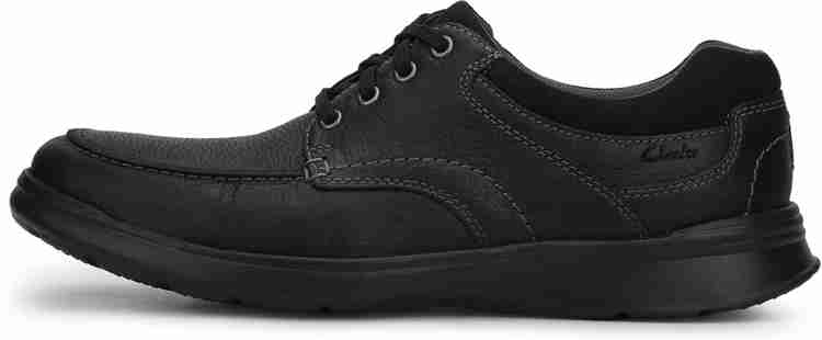 CLARKS Cotrell Edge Black Oily Lea Casuals For Men Buy CLARKS Cotrell Edge Black Oily Lea Casuals For Men Online at Best Price Shop Online for Footwears in India Flipkart