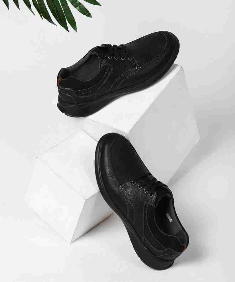 CLARKS Cotrell Edge Black Oily Lea Casuals For Men Buy CLARKS Cotrell Edge Black Oily Lea Casuals For Men Online at Best Price Shop Online for Footwears in India Flipkart