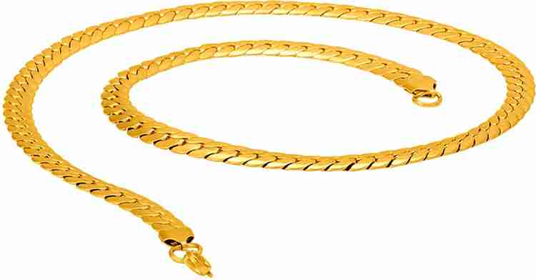 Voylla Dual Plated Snake Skin Chain For Men Gold plated Plated Stainless Steel Chain Price in India Buy Voylla Dual Plated Snake Skin Chain For Men Gold plated Plated Stainless Steel Chain Online