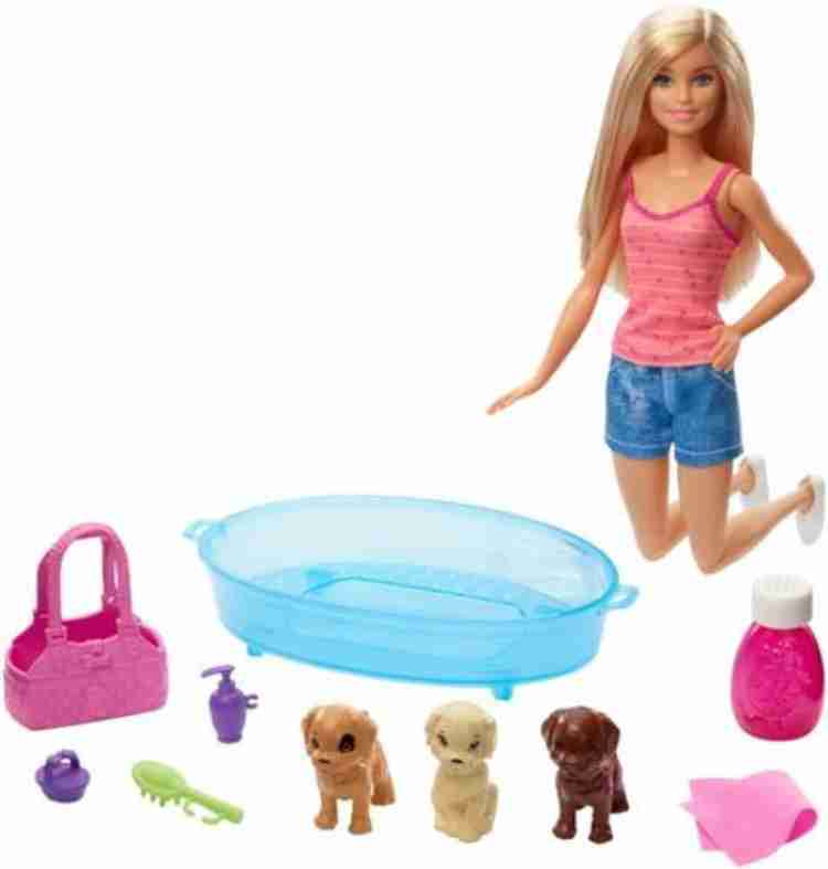 BARBIE Doll Pets Puppy Bath Time playset Doll Pets Puppy