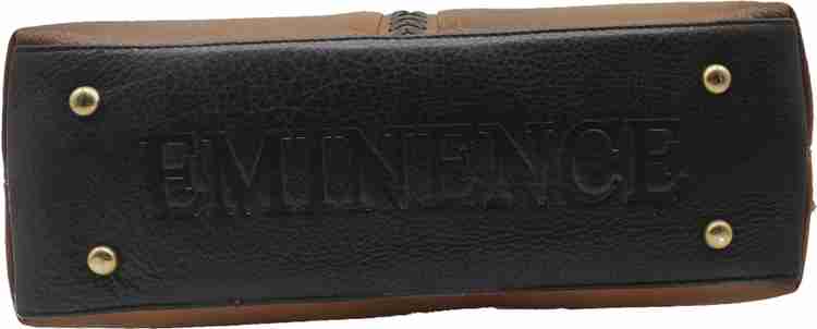 Buy Eminence Women Black Brown Shoulder Bag BLACK TAN Online Best Price in India Flipkart