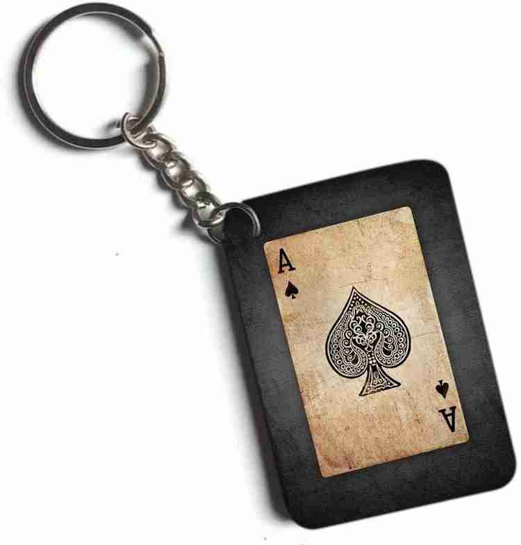 Ace of new arrivals spades keychain