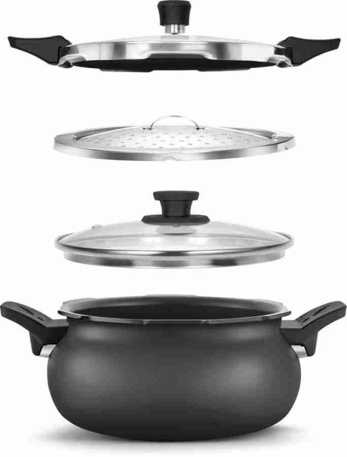 Pigeon All In One Super Cooker 5 L Outer Lid Induction Bottom Pressure Cooker Price in India Buy Pigeon All In One Super Cooker 5 L Outer Lid Induction Bottom Pressure