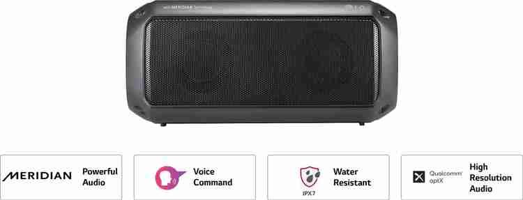 Lg pk3 water resistant bluetooth speaker on sale