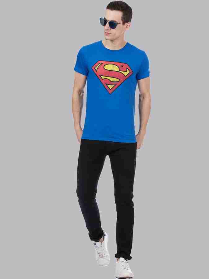 Superman By Free Authority Printed Men Round Neck Blue T Shirt Buy Superman By Free Authority Printed Men Round Neck Blue T Shirt Online at Best Prices in India Flipkart