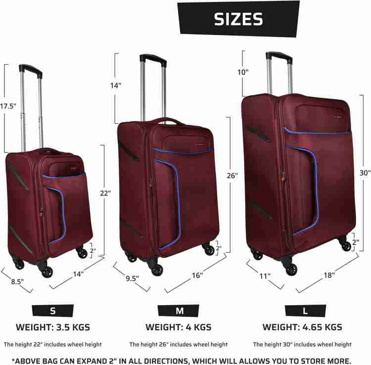 Murano Suitcase Combo Price in India Buy Murano Suitcase Combo online at Flipkart