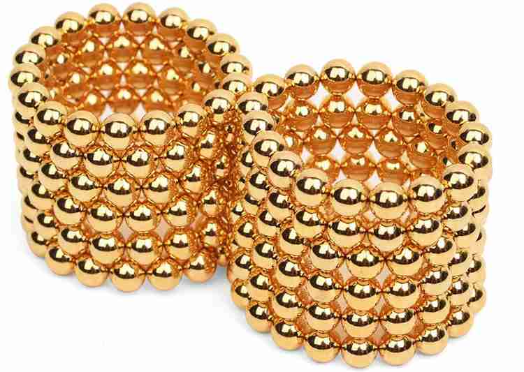 eDUST Golden Color Magnetic Balls 216 balls Magnetic Toys 3D