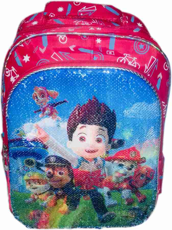 Flipkart Kidoz Kingdom HAOLI SCHOOL BAG FOR KIDS FISH SCALES PATTERN PAW PETROL AND PEPPA 2 CHARACTER IN 1 BAG Waterproof School Bag School Bag
