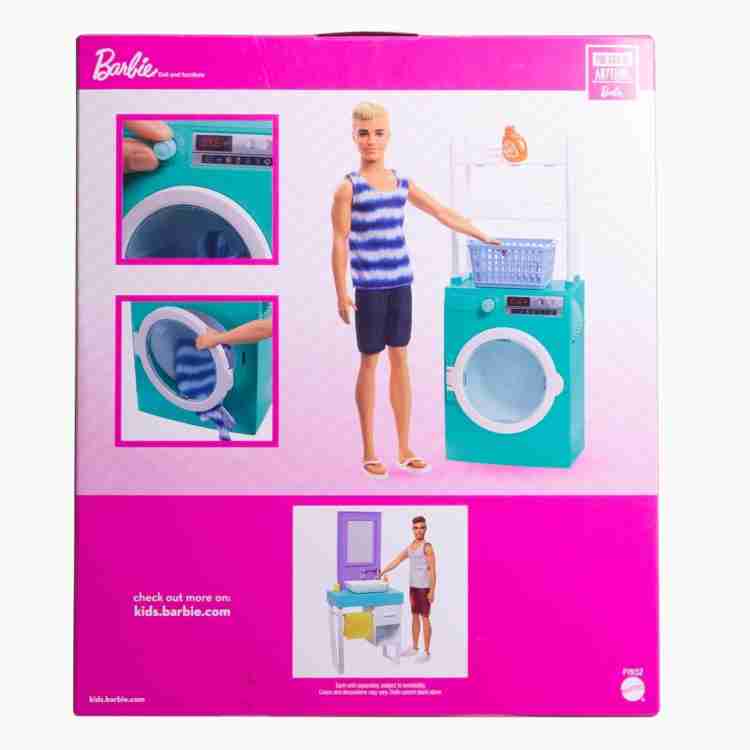 BARBIE Ken Doll Playset 2019 New Collection Combo of Bathroom & Washing  Machine Play Set FYK51 & FYK52 - Ken Doll Playset 2019 New Collection Combo  of Bathroom & Washing Machine Play