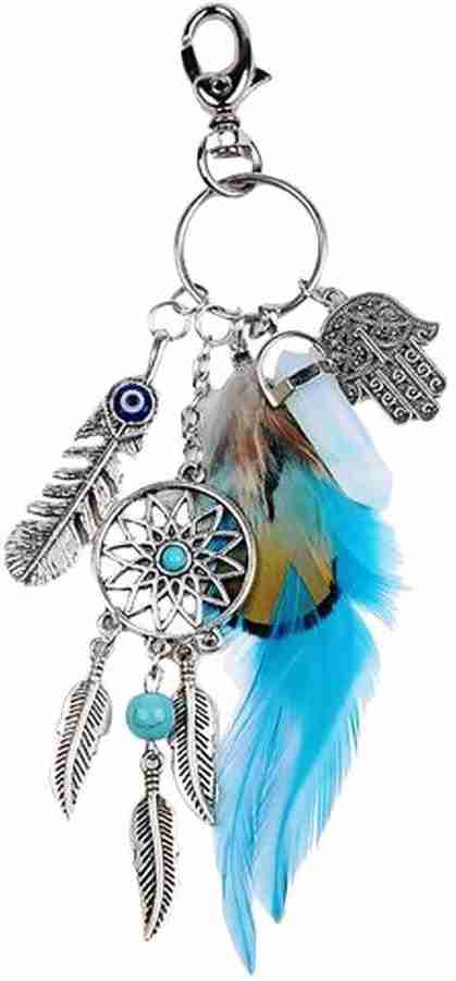 SHAFIRE Dream Catcher Keychain Fashion Silve Boho Ornament Feather