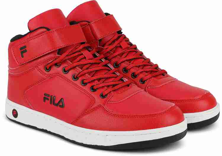 Fila red hot sale high tops