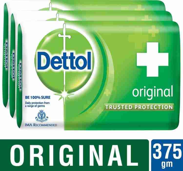 Dettol Original Soap 125gm 375 g Pack of 3 Price in India