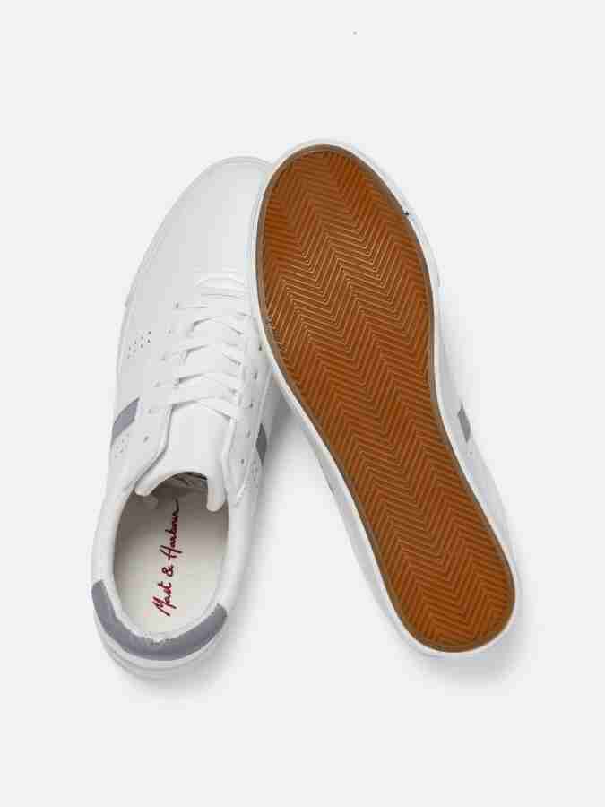 Mast & cheap harbour white sneakers