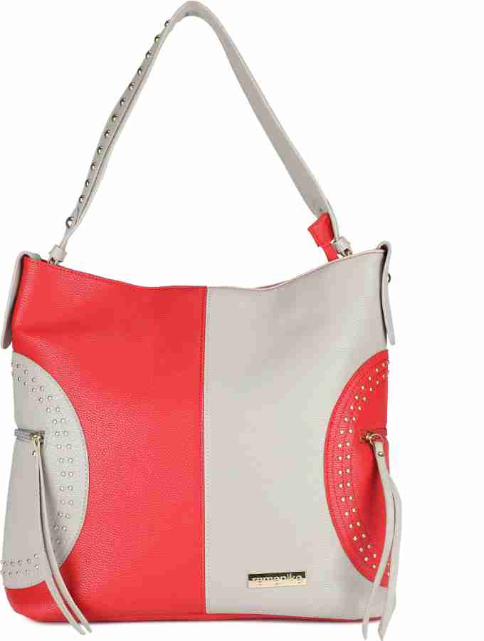 Buy remanika Women Red Grey Hand held Bag Red Grey Online Best Price in India Flipkart