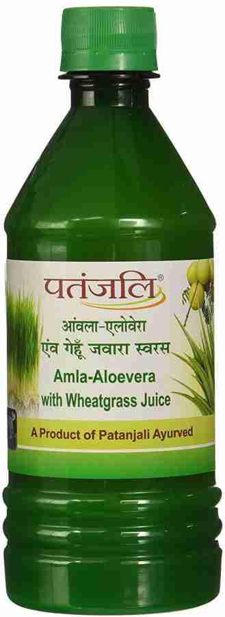 Patanjali amla aloevera with wheatgrass juice hotsell