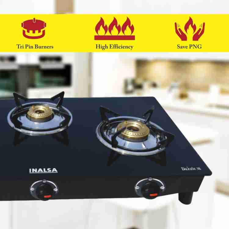 Inalsa gas stove on sale 3 burner price