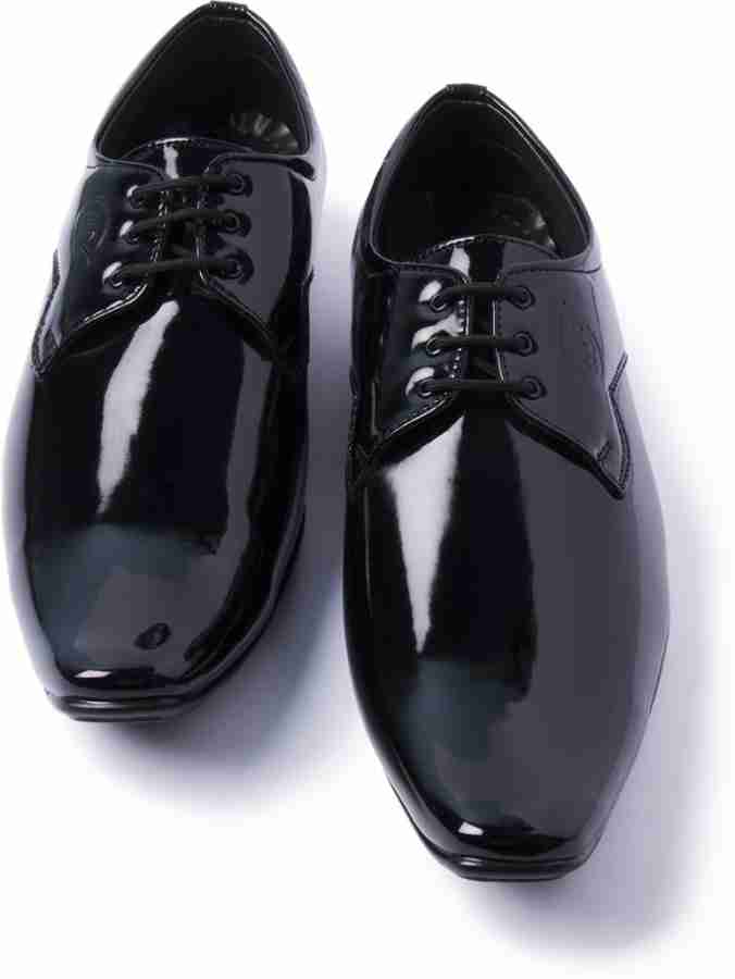 Black shining formal sales shoes