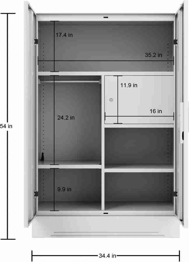 Godrej Interio Slimline Minor WL Metal Almirah Price in India Buy Godrej Interio Slimline Minor WL Metal Almirah online at Flipkart