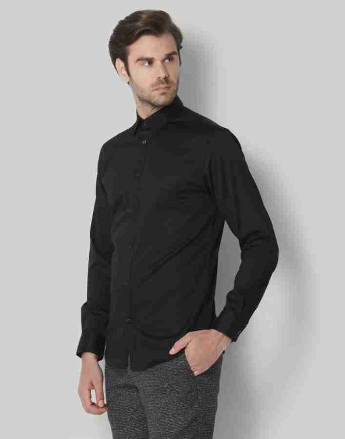 Selected Men Solid Formal Black Shirt - Buy Selected Men Solid Formal Black  Shirt Online at Best Prices in India