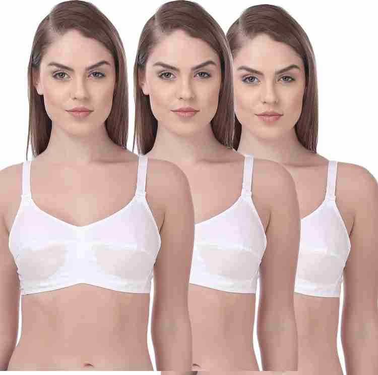 Buy Rupa Softline Butterfly 1012 Cotton Strap C-Cup Bra White (34C