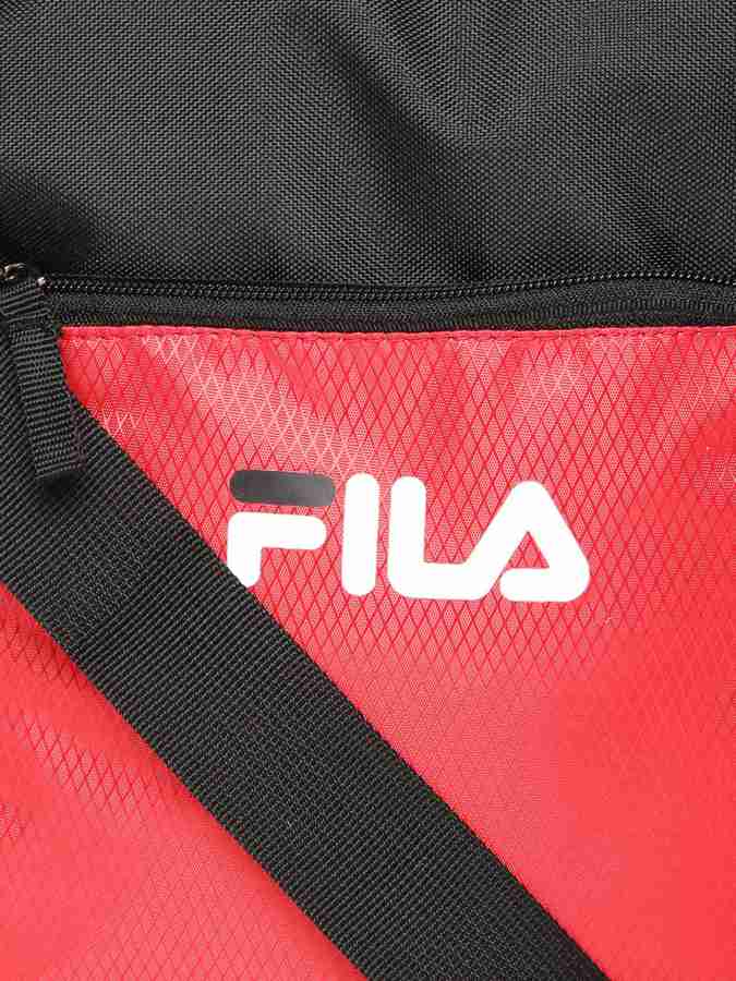Buy FILA Men Women Black Pink Messenger Bag Red Black Online
