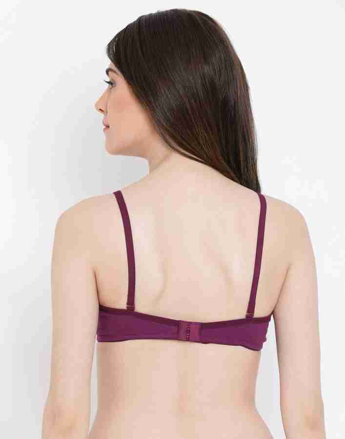 Clovia Padded Non-Wired Full Cup Printed Multiway T-shirt Bra in Lilac -  Cotton 2024, Buy Clovia Online