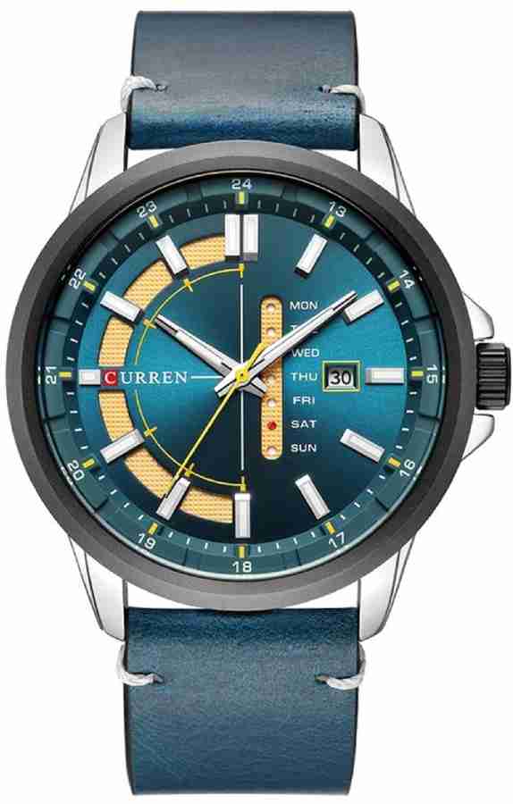 Curren Curren 8307 Blue Curren Premium Series Analog Watch For Men Buy Curren Curren 8307 Blue Curren Premium Series Analog Watch For Men Premium Quality Blue Leather Working Day Date