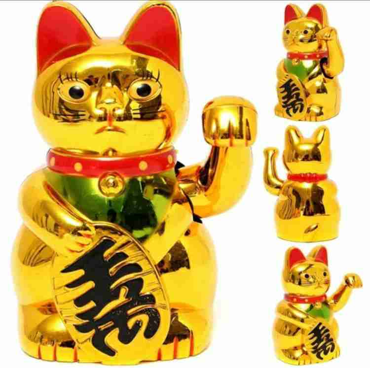 SWISS WONDER Fengshui Waving Calling Maneki Neko Lucky Cat Decorative  Showpiece - 11 cm Price in India - Buy SWISS WONDER Fengshui Waving Calling Maneki  Neko Lucky Cat Decorative Showpiece - 11