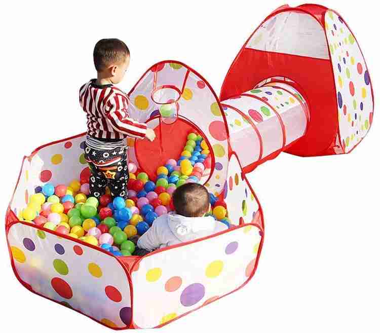 Futurekart 3 in 1Tunnel Playhouse Ball Pool Ball Pit Tent Balls