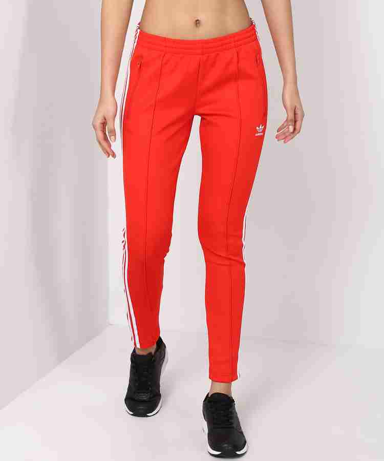 Womens red adidas sweatpants best sale