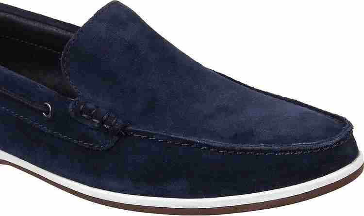Clarks blue loafers clearance