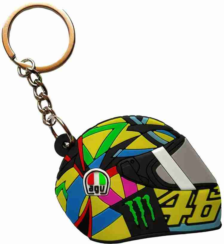 YAMAHA Double Sided 46 The Doctor Helmet Valentino Rossi Bike Racer Rubber Keychain for Car Bike Keys Key Chain Price in India Buy YAMAHA Double Sided 46 The Doctor Helmet Valentino