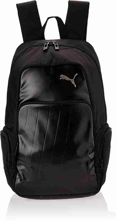 PUMA Black Cool Gray Silver Casual Backpack 7293401 Laptop Bag