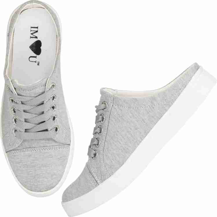 Open back cheap canvas shoes