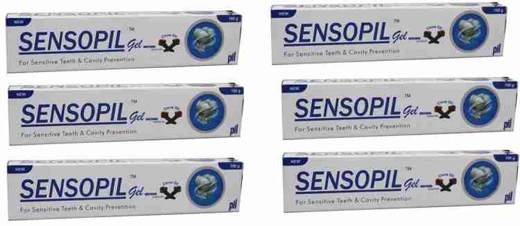 Pil Sensopil Gel Whitening Tooth paste for Sensitive teeth Cavity Control Toothpaste