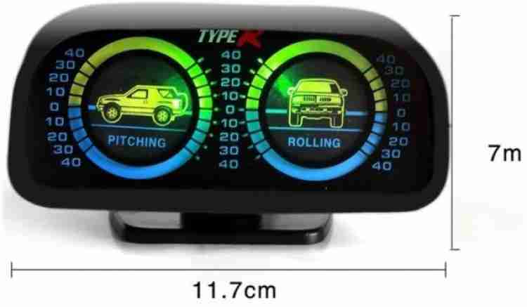 Land Meter Gauge 4x4 Inclinometer Pitching Rolling Meter 4WD Offroad 4x4  Gauges