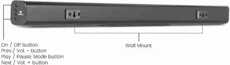 Buy ZEBRONICS Music Bar 36 W Bluetooth Soundbar Online from
