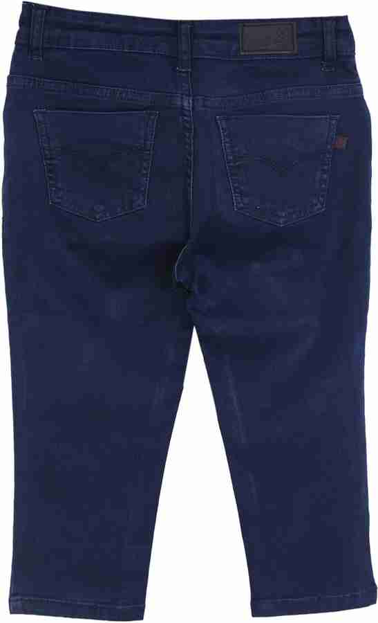 Kirosh Capri For Girls Casual Solid Denim Price in India Buy Kirosh Capri For Girls Casual Solid Denim online at Flipkart
