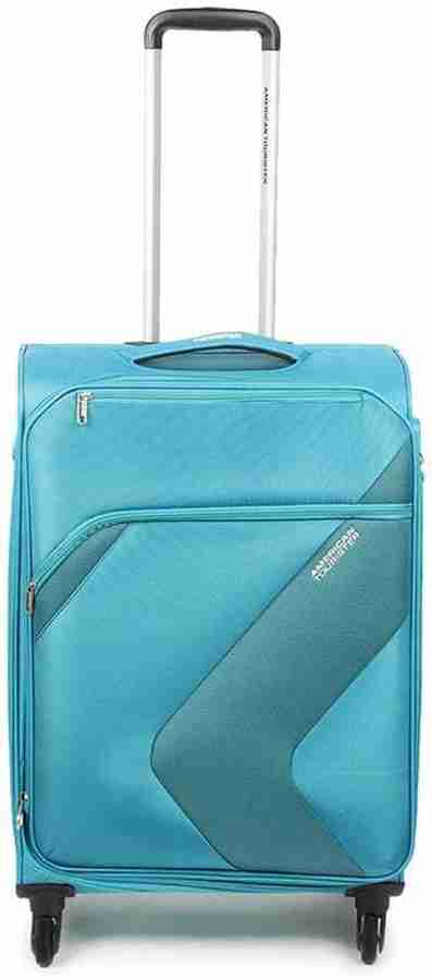 AMERICAN TOURISTER Stanford Plus Spinner67 Cm Expandable Check in Suitcase 4 Wheels 26 inch Aqua Price in India Flipkart