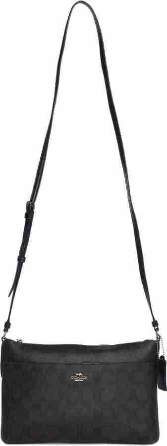 COACH Black Sling Bag Signature Crossbody Handbag Brown Price in India Flipkart