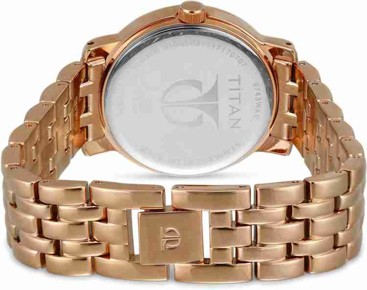 Titan Purple Glam Gold Analog Watch For Women Buy Titan Purple Glam Gold Analog Watch For Women 9743WM01 Online at Best Prices in India Flipkart