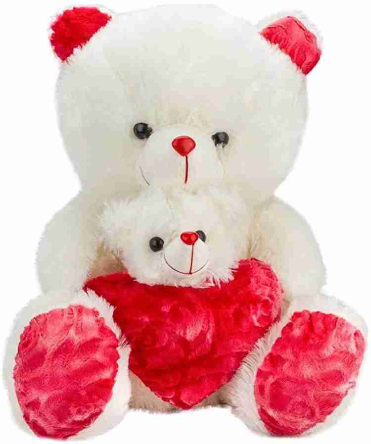 Red white teddy deals bear